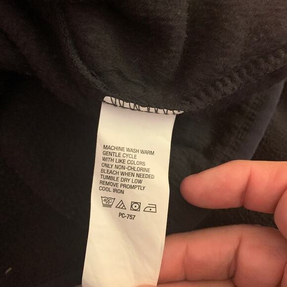 TIMBERLAND Men’s Black Fleece 1/4 Zip Pull Over / Size: Large - Picture 5 of 12